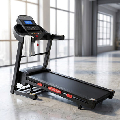 5.0 HP Folding Treadmill with 20-Level Adjustable Incline, 12Mph Speed Running Machine,Treadmill 400 Lb Capacity, Silent Brushless Motor,105 Preset Training Program Electric Treadmills for Home Use — Studio Shot