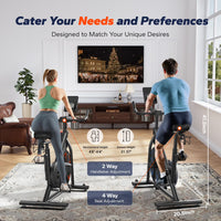 Exercise Bike, Stationary Bikes for Home, Magnetic Indoor Cycling Bike with Self-Developed APP, 330Lbs Capacity & Comfortable Seat Cushion & Tablet Mount for Weight Loss Gym Cardio