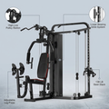 Home Gym Smith Machine with 138LB Weight Stack, Leg Press & LAT Station for Full Body Workouts