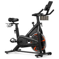 Exercise Bike, Stationary Bikes for Home, Magnetic Indoor Cycling Bike with Self-Developed APP, 330Lbs Capacity & Comfortable Seat Cushion & Tablet Mount for Weight Loss Gym Cardio — Studio Shot