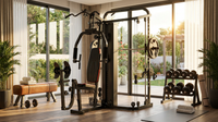 Home Gym Smith Machine with 138LB Weight Stack, Leg Press & LAT Station for Full Body Workouts — Lifestyle