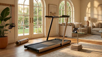 Space Saving Commercial Treadmill, Slim Motorized  W/ Speakers — Lifestyle